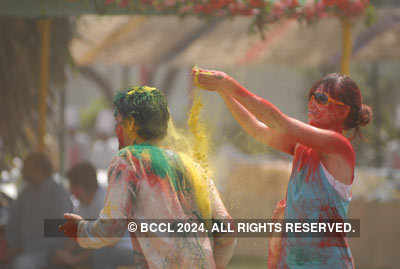 Vineet Jain's Holi Party 2008 -4