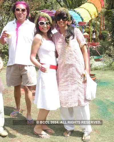 Foreign beauties at Vineet Jain's Holi Party