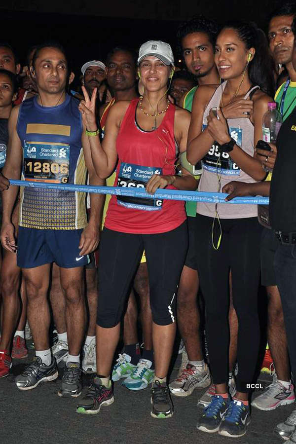 Stars @ Mumbai Marathon 2014