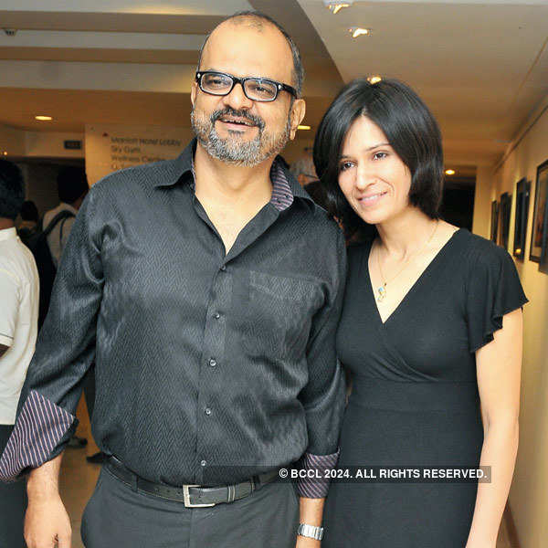 Celebs at a photography exhibition