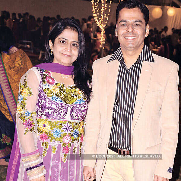 Rohit, Simran Ramchandani's wedding party