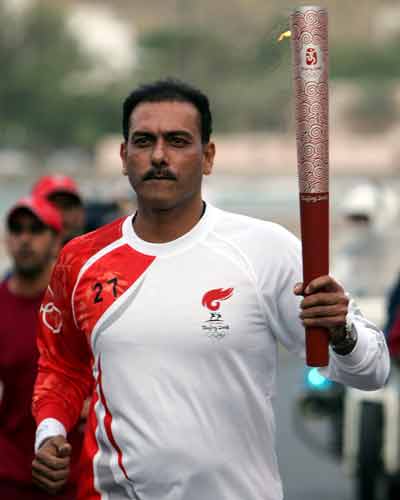 Olympic torch in Oman