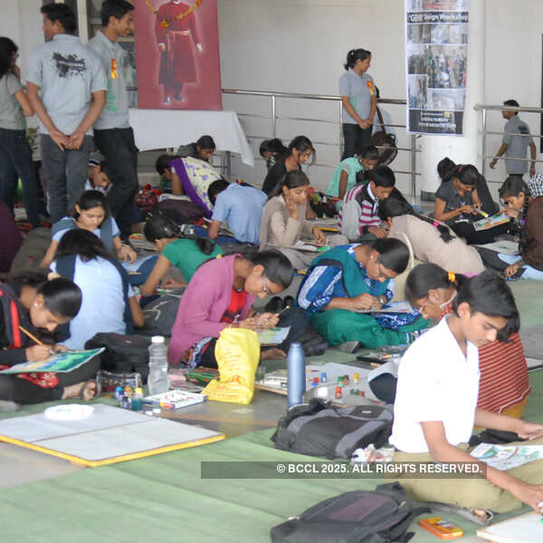 Painting competition at Pandav College
