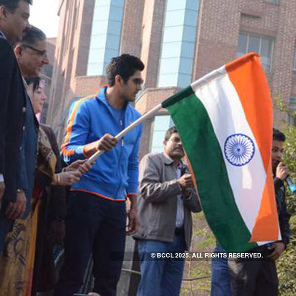 Vijender Singh @ Run for Manavta