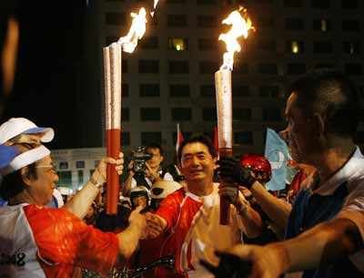 Olympic torch in Vietnam