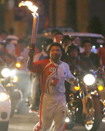 Olympic torch in Vietnam