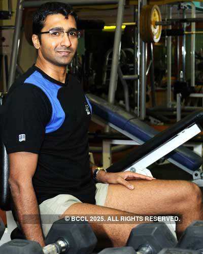 Naren Kumar at his fitness test