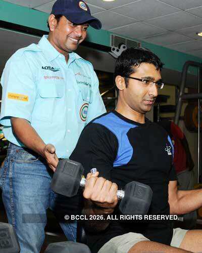 Naren Kumar at his fitness test