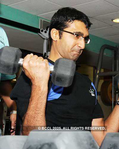 Naren Kumar at his fitness test