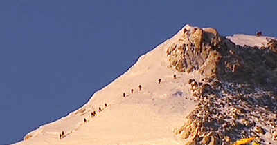 Olympic torch on Everest