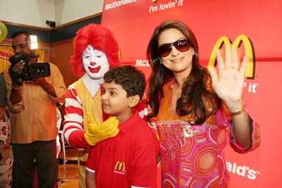 Bhoothnath crew at McDonald's