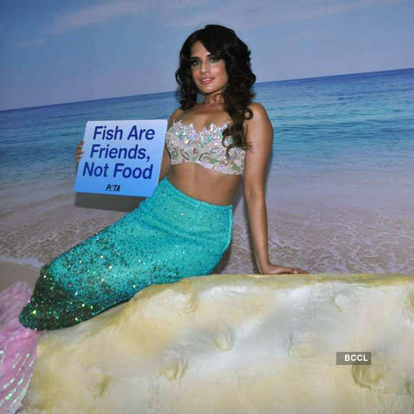 Richa turns mermaid for PETA