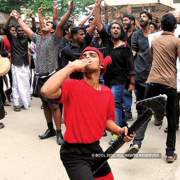College students celebrate Valentine's Day