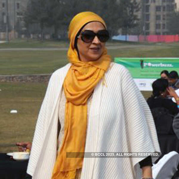Virat wife of Aamir Raza Hussain during a golf tournament at Unitech Virat wife of Aamir Raza Hussain during a golf tournament at Unitech