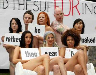 Launch of anti-fur campaign
