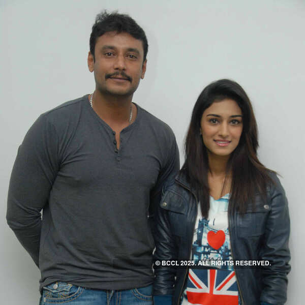 Ravichandran attends launch of Darshan's Airavata in Bangalore