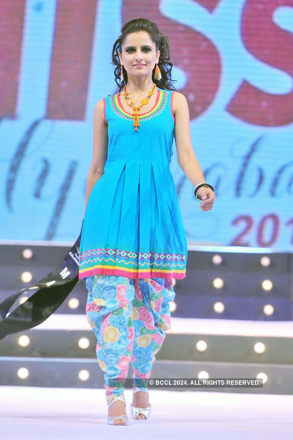 Miss Hyderabad finalists walk the ramp