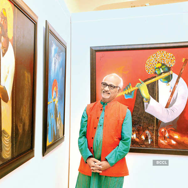 Raosaheb Gurav's painting exhibition