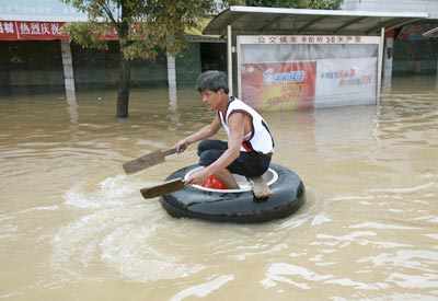 Rains devastate China