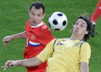 Euro: Russia beat Sweden