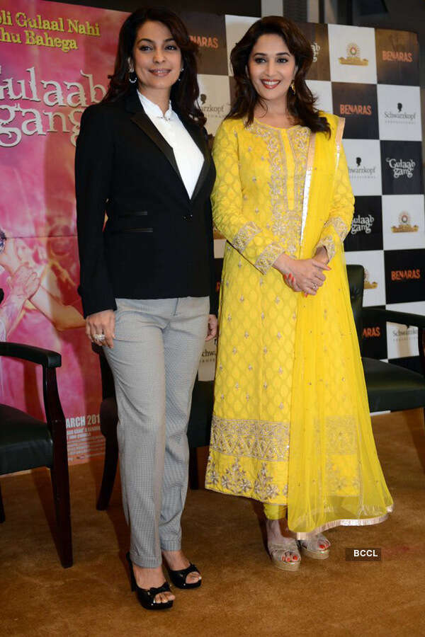 Juhi, Madhuri promote Gulaab Gang