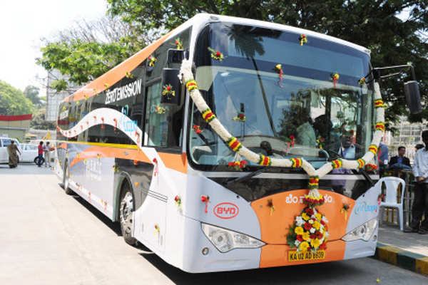 India's first electric bus launched in Bangalore | The Times of India