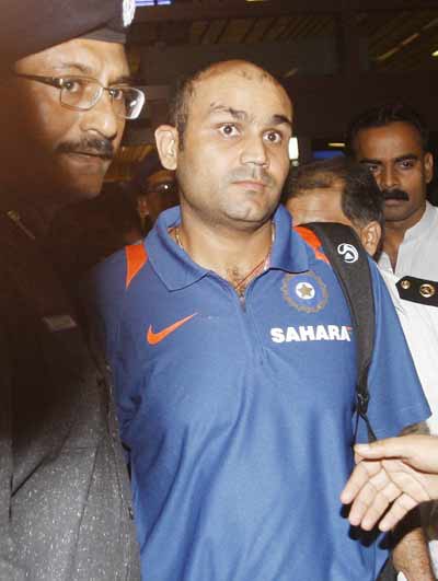 Indian cricketers at Karachi