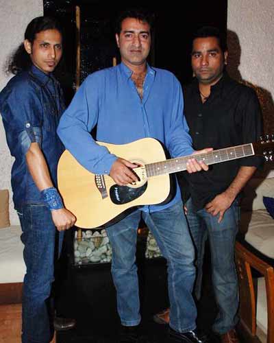 Members of Pakistani band 'Azal' during their music album 'Road to ...