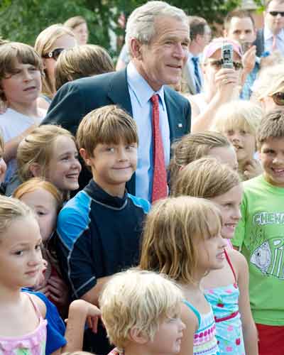 George W Bush in Arkansas