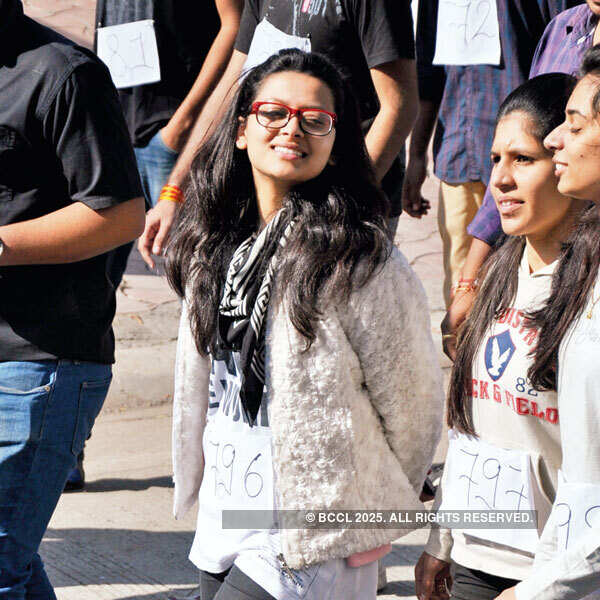 Backward walk organised by an institute in Indore