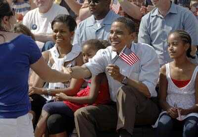 Obama at I'day parade