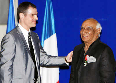 Chopra gets France's top award