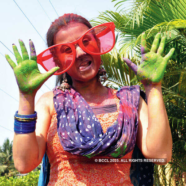 Holi party of a channel