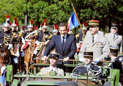 Sarkozy at Bastille day