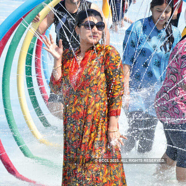 Patna celebrates Holi at a water park