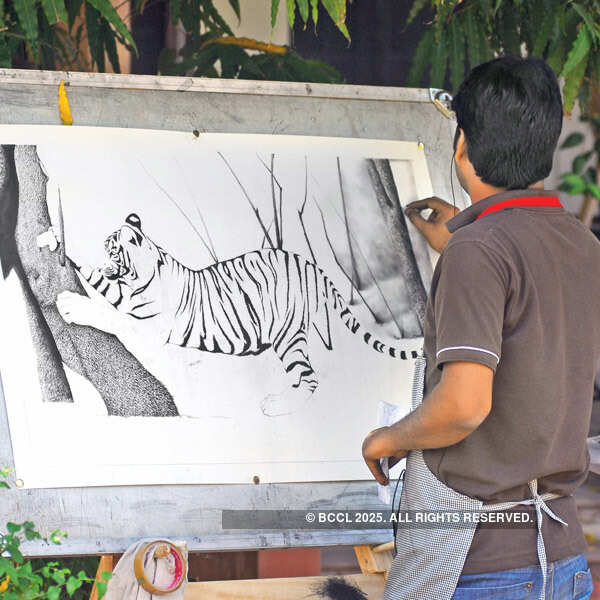 Art exhibition in the city