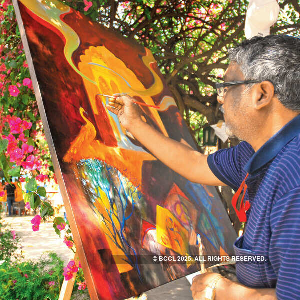 Art exhibition in the city