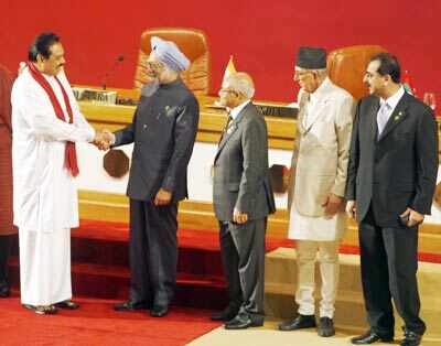 Manmohan Singh at SAARC summit