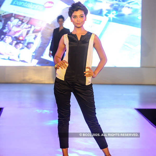 A model walks the ramp at the Pantaloons Fashion Fridays show at High ...