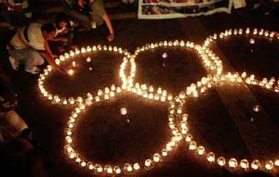 Protest against Olympics