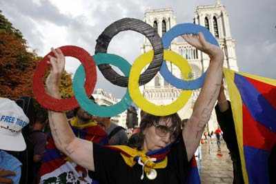 Protest against Olympics
