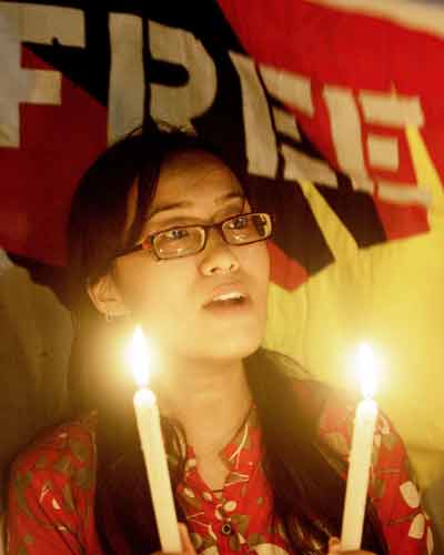 Protest against Olympics