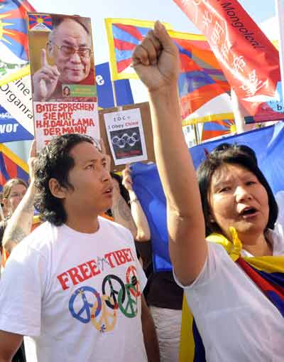 Protest against Olympics