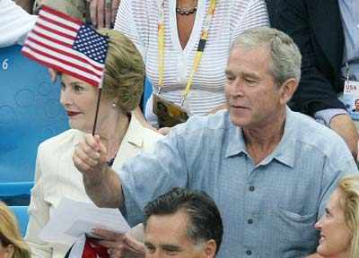 Bush at  Beijing Olympics