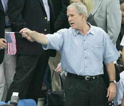 Bush at  Beijing Olympics
