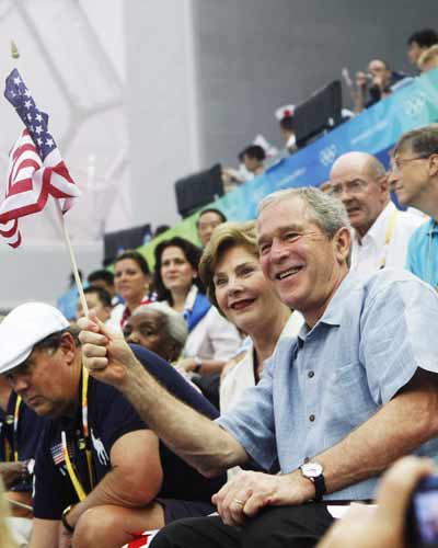Bush at  Beijing Olympics