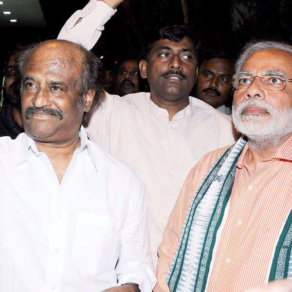 Modi meets Rajinikanth in Chennai