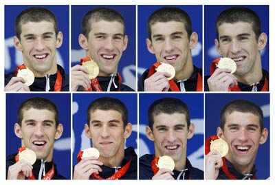 Phelps' historic 8th gold