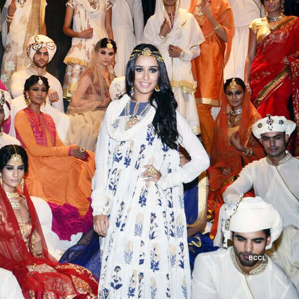 Shraddha walks for Rohit Bal