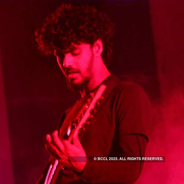 Downtroddence band performs at a concert